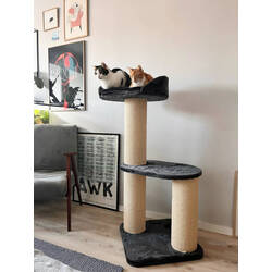 Pat cu zgarietor Zolux Big Cat 2 504094 (Black/Natural) Thumb