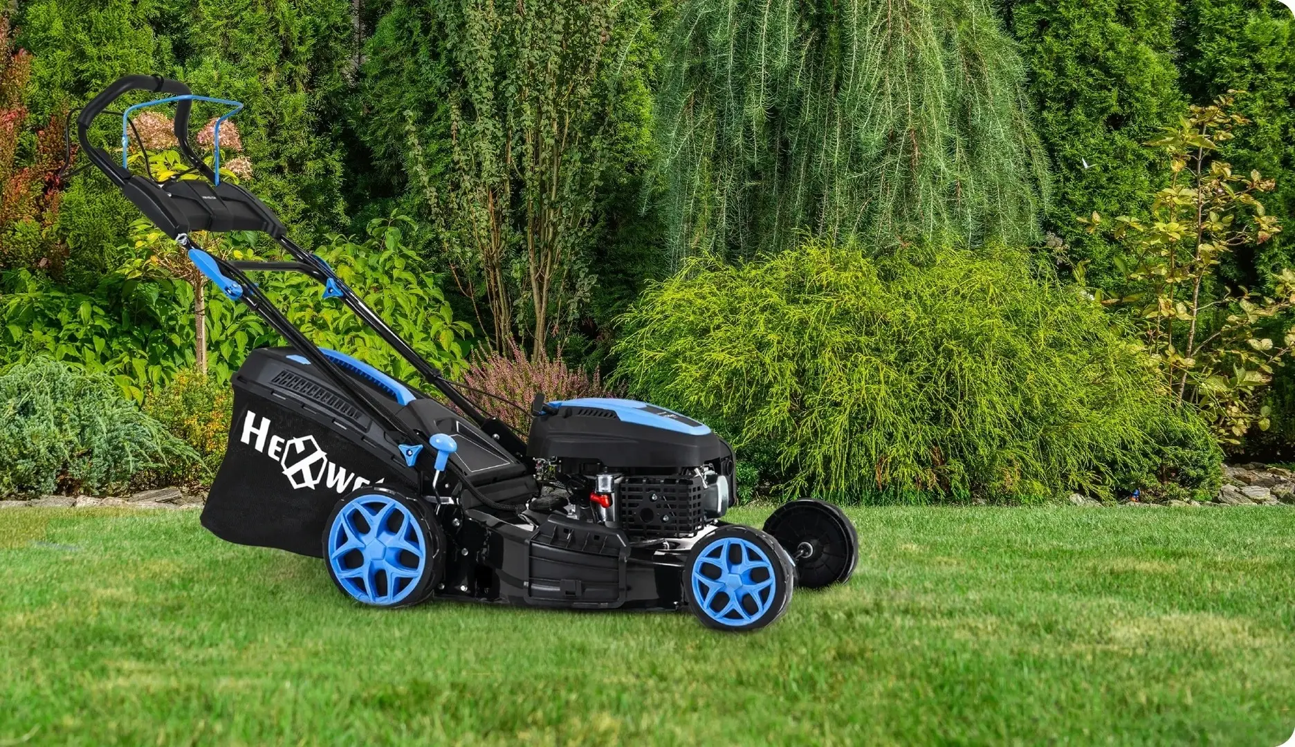 Бензиновая газонокосилка Hexwelt Mower 150 HW-KS-150 (Blue/Black) - 8