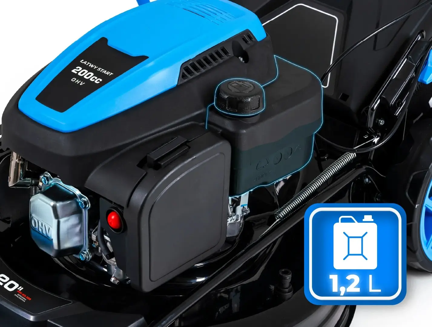 Бензиновая газонокосилка Hexwelt Mower 200 HW-KS-200 (Blue/Black)