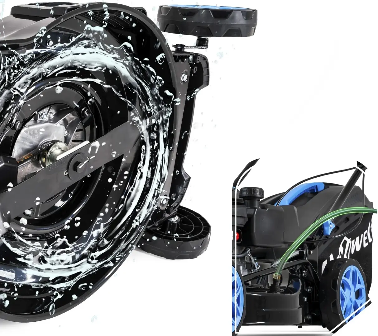 Бензиновая газонокосилка Hexwelt Mower 224 HW-KS-224 (Blue/Black) - 2