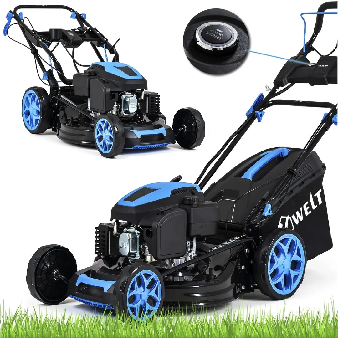 Бензиновая газонокосилка Hexwelt Mower 224 HW-KS-224 (Blue/Black) - 4