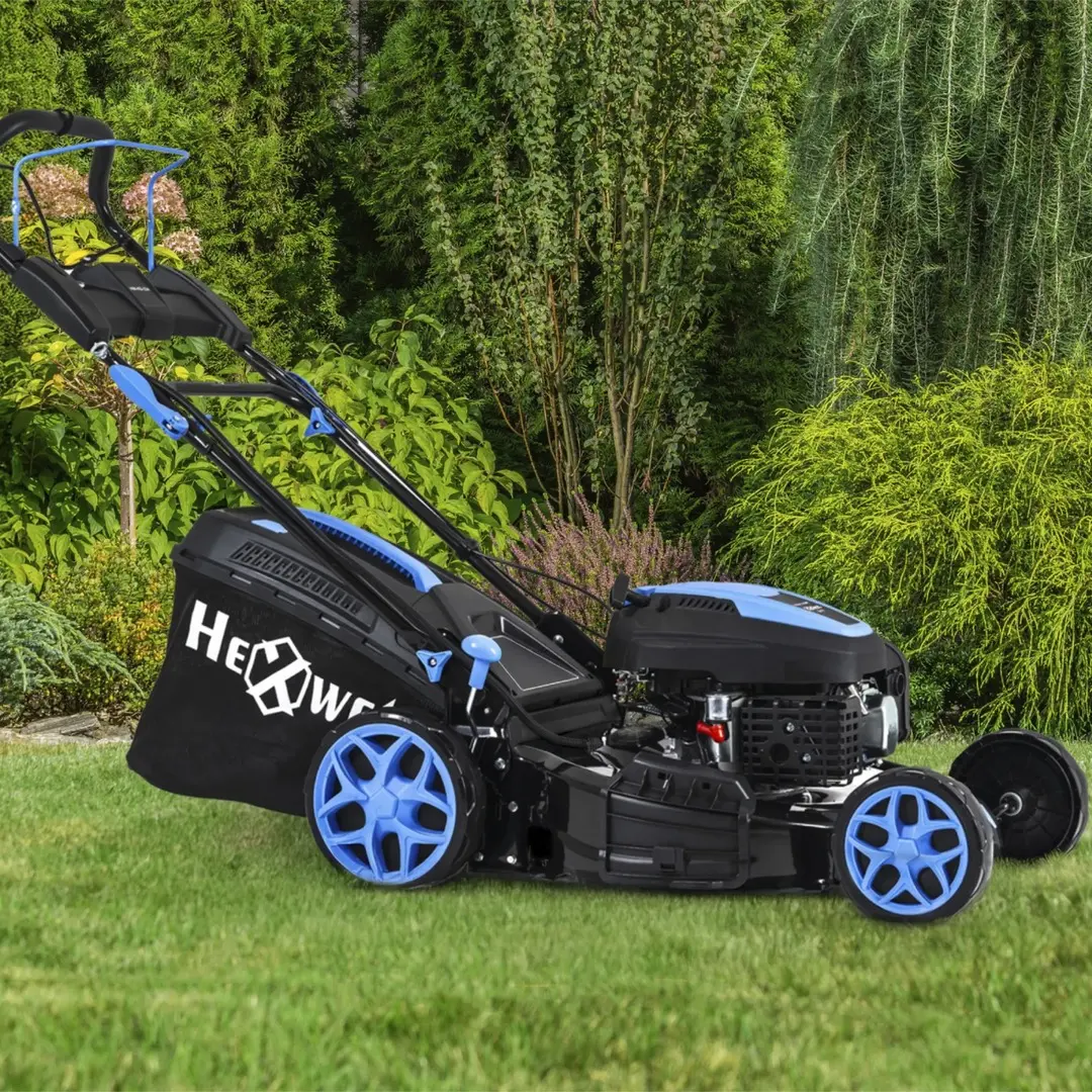 Бензиновая газонокосилка Hexwelt Mower 224 HW-KS-224 (Blue/Black) - 7