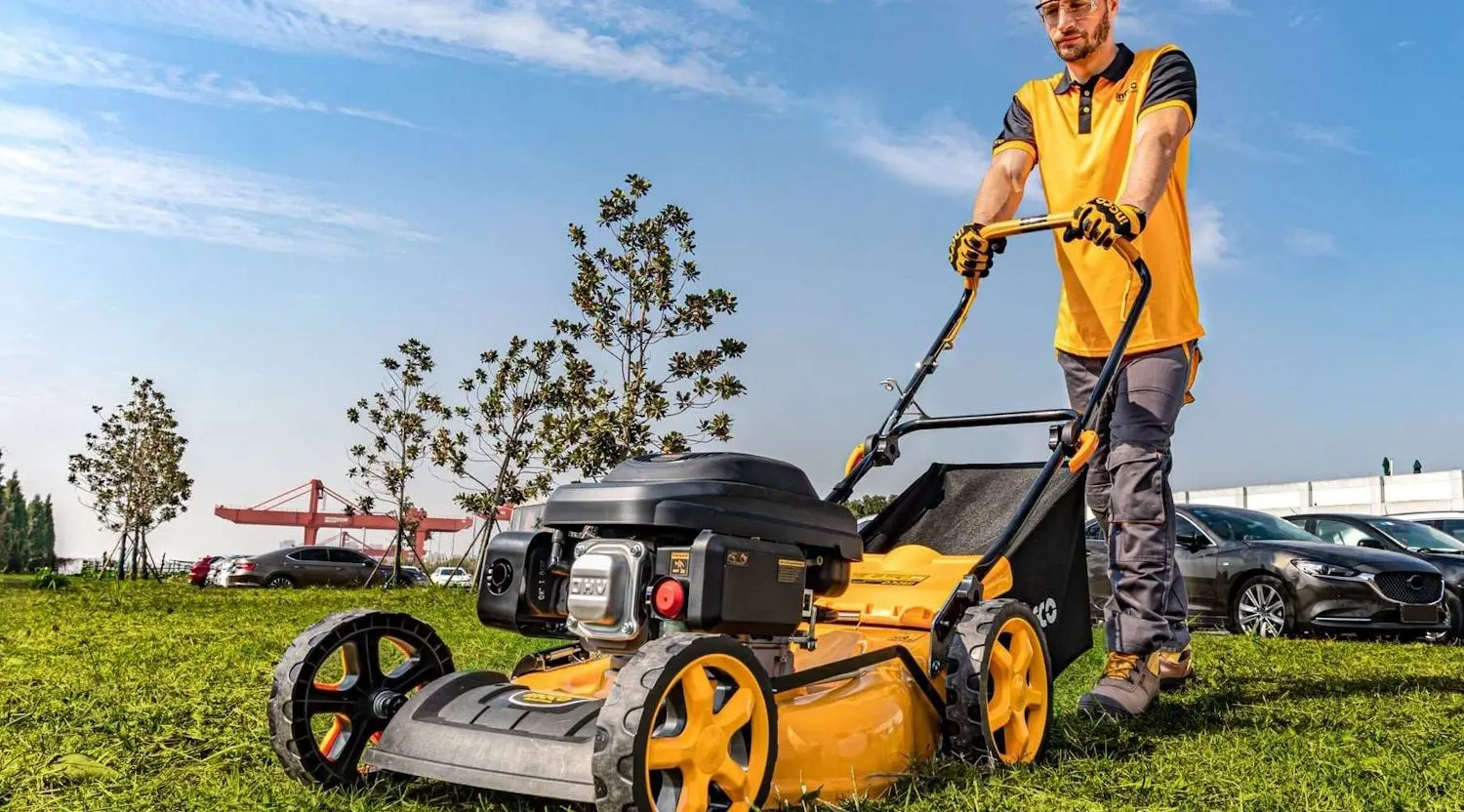 Бензиновая газонокосилка Ingco GLM196201 (Yellow/Black) - 3