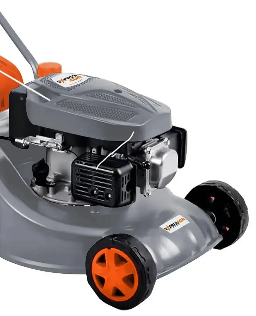 Masina de tuns iarba pe benzina Ruris Express 409 (Grey/Orange)