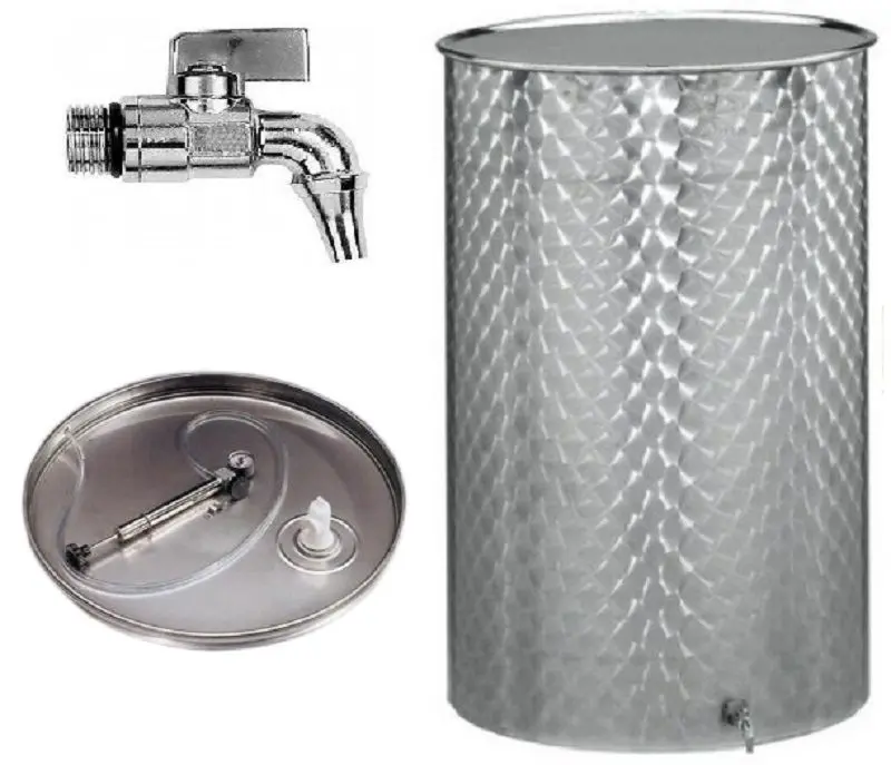 Rezervor pentru fermentare si stocare vin Belvivere 72800 Pneumatico Set 800l (Inox)