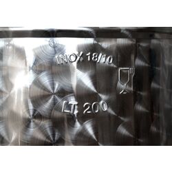 Rezervor pentru fermentare si stocare vin Italy Steel 200l (Inox) Thumb