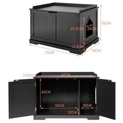 Домик для кошек Costway HW65619BK (Black) Thumb
