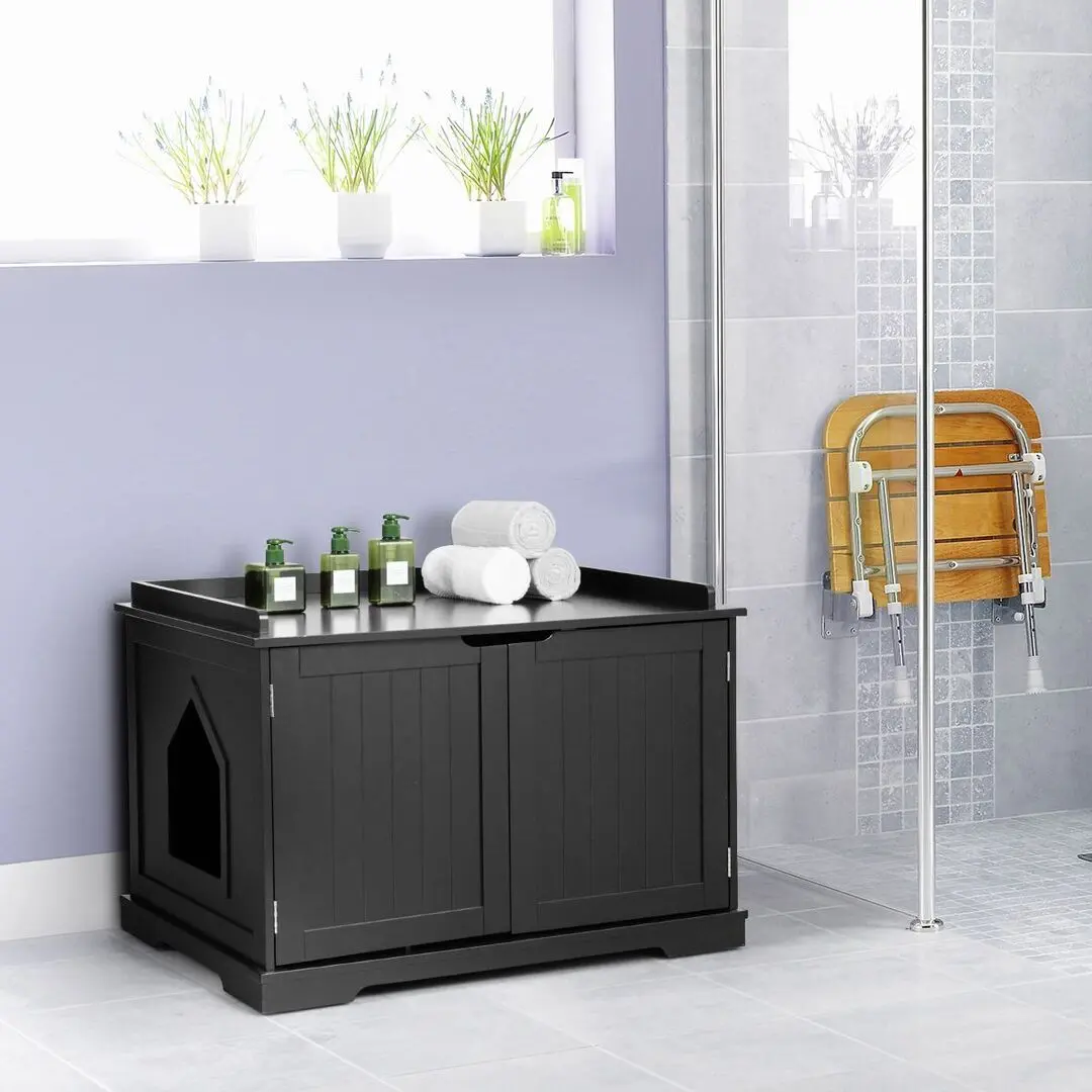 Домик для кошек Costway HW65619BK (Black) - 4