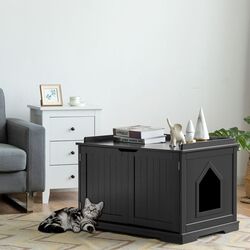 Домик для кошек Costway HW65619BK (Black) Thumb