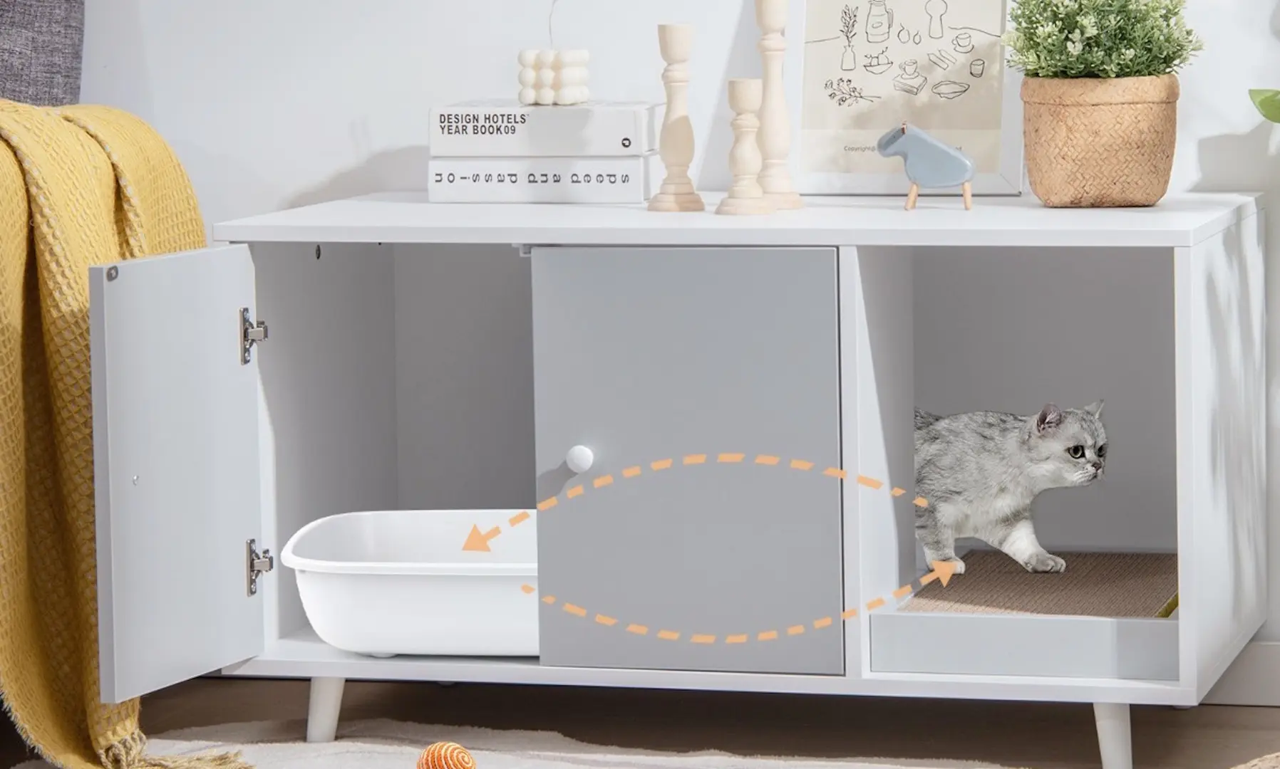 Домик для кошек Costway PV10002GR (Grey)