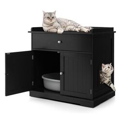 Casuta pentru pisici Costway PV10009BK (Black) Thumb