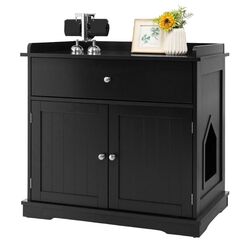 Casuta pentru pisici Costway PV10009BK (Black)