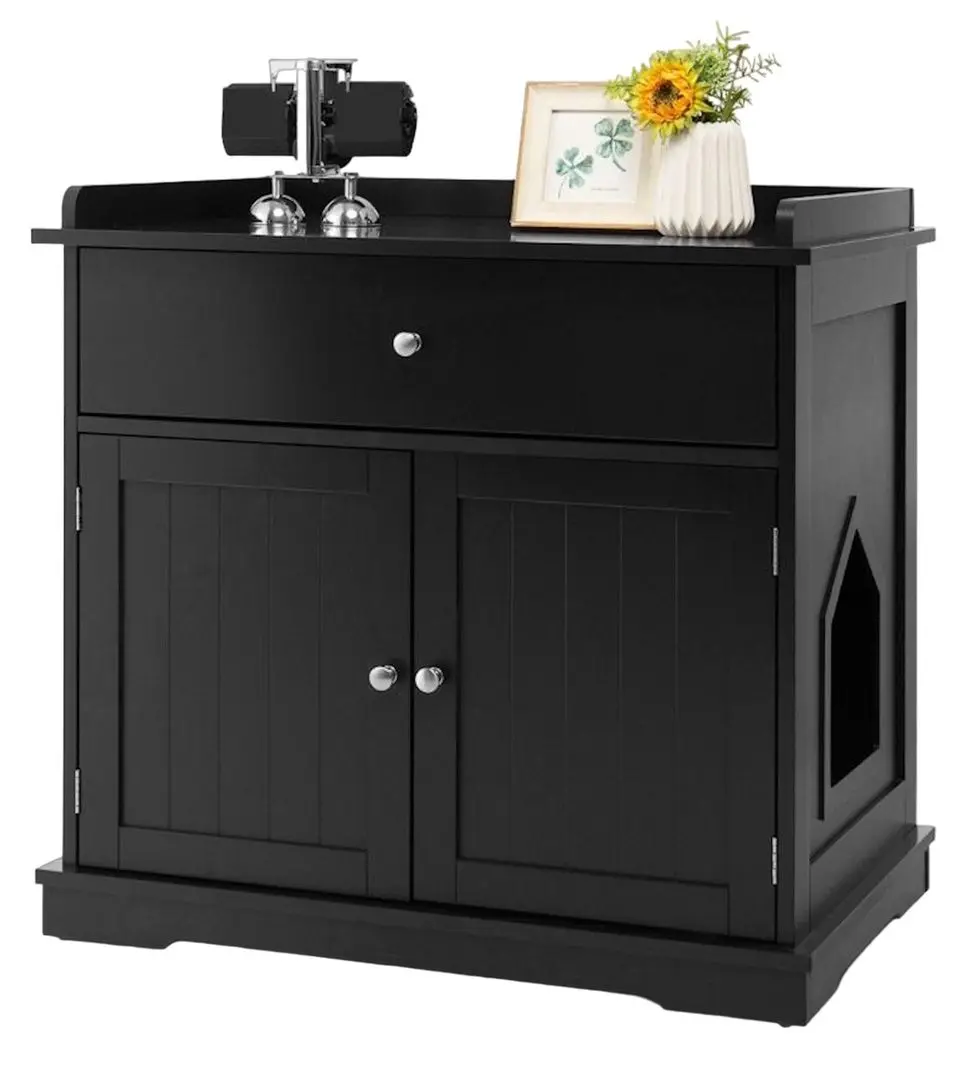 Casuta pentru pisici Costway PV10009BK (Black)