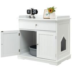 Casuta pentru pisici Costway PV10009WH (White) Thumb