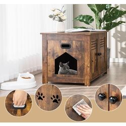 Casuta pentru pisici Costway PV10035CF (Rustic Brown) Thumb