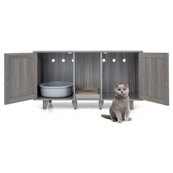 Casuta pentru pisici Costway PV10040GO (Grey) Thumb