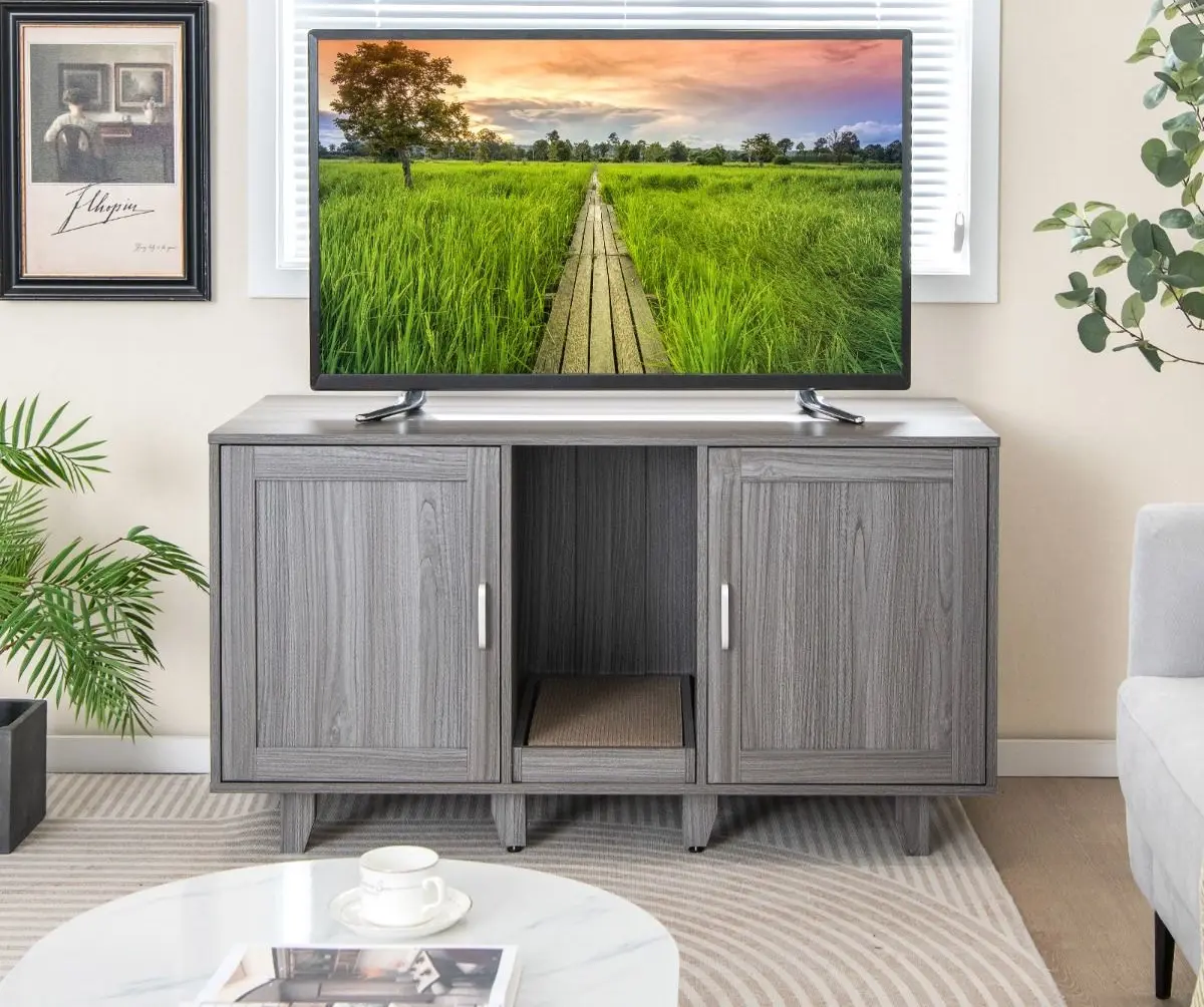 Casuta pentru pisici Costway PV10040GO (Grey)