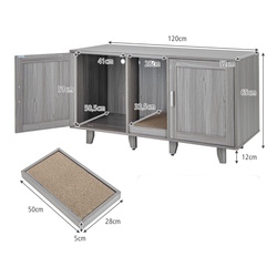 Casuta pentru pisici Costway PV10040GO (Grey) Thumb