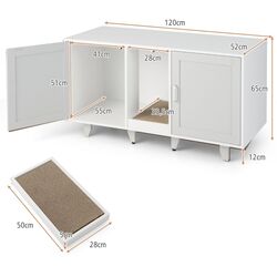 Casuta pentru pisici Costway PV10040GR (Grey) Thumb