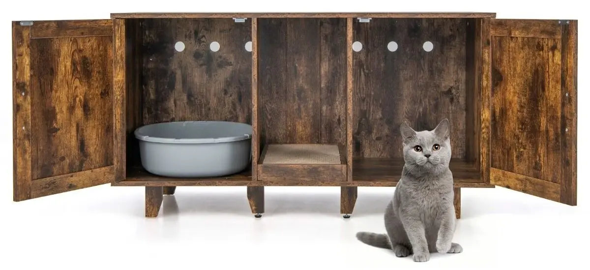 Домик для кошек Costway PV10040IN (Brown)