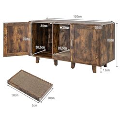 Домик для кошек Costway PV10040IN (Brown) Thumb