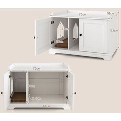 Домик для кошек Costway PV10053WH (White) Thumb