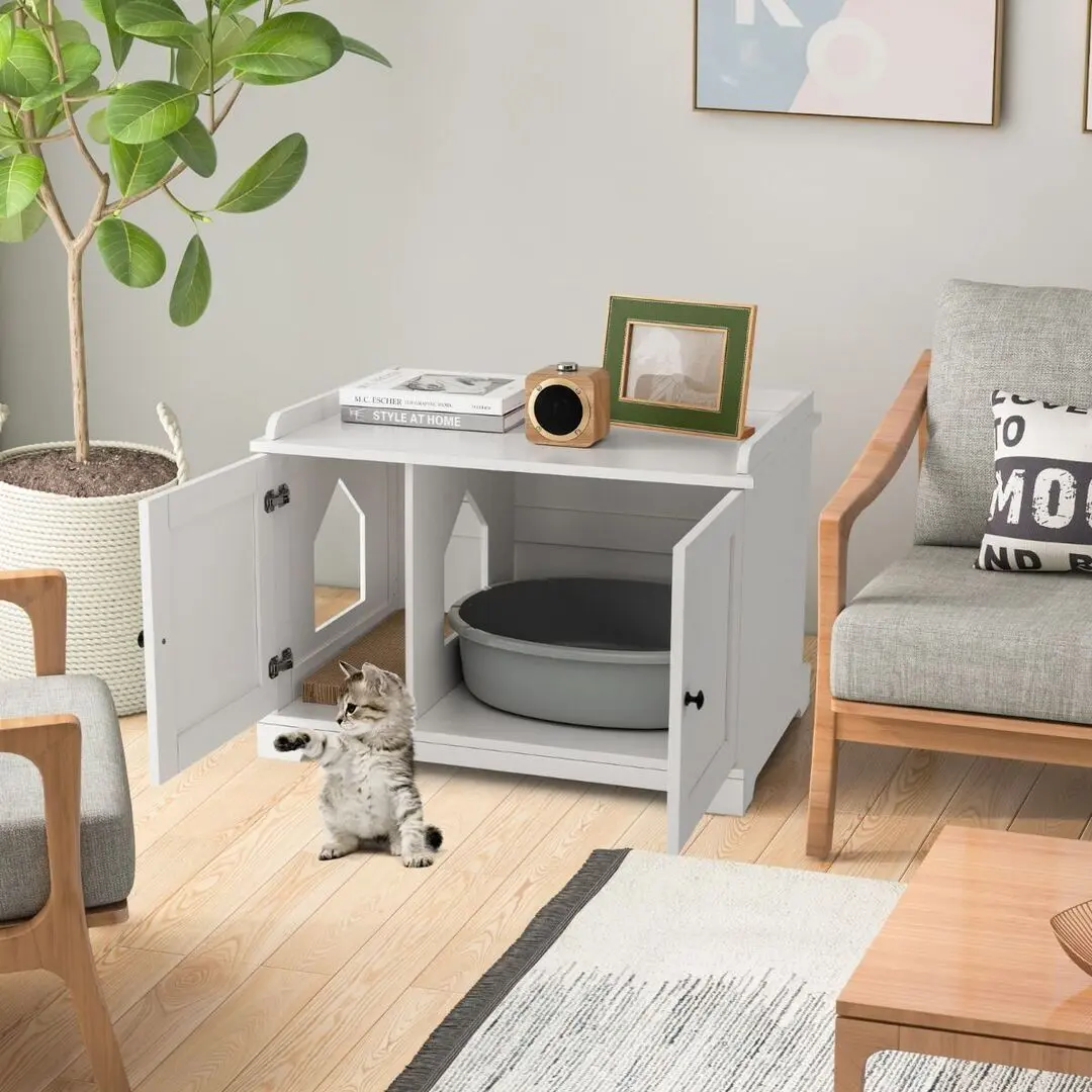 Домик для кошек Costway PV10053WH (White) - 4