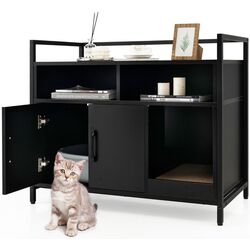 Casuta pentru pisici Costway PV10054DK (Black) Thumb