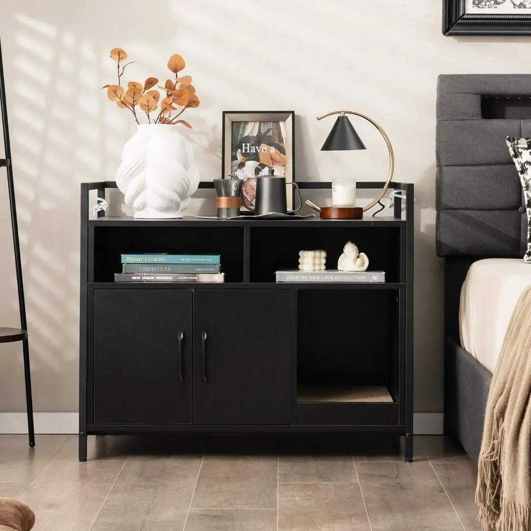 Casuta pentru pisici Costway PV10054DK (Black) - 3