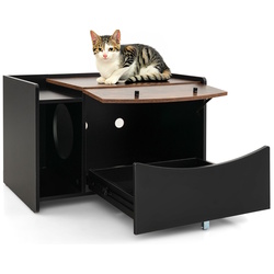 Домик для кошек Costway PV10108DK (Black/Brown) Thumb