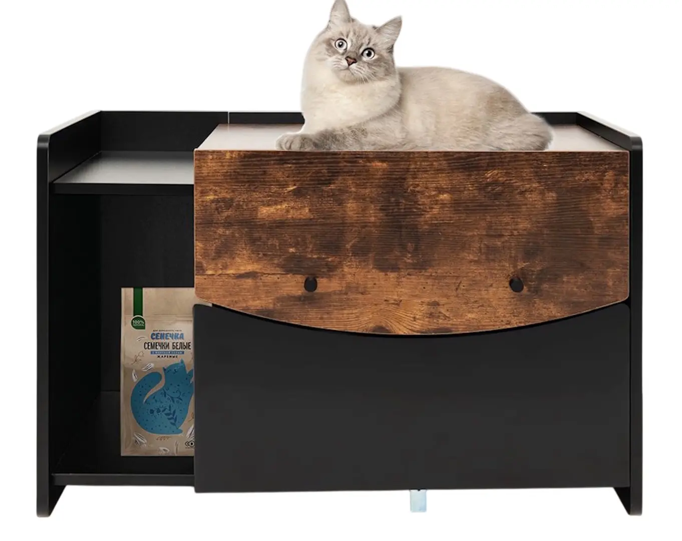 Домик для кошек Costway PV10108DK (Black/Brown)