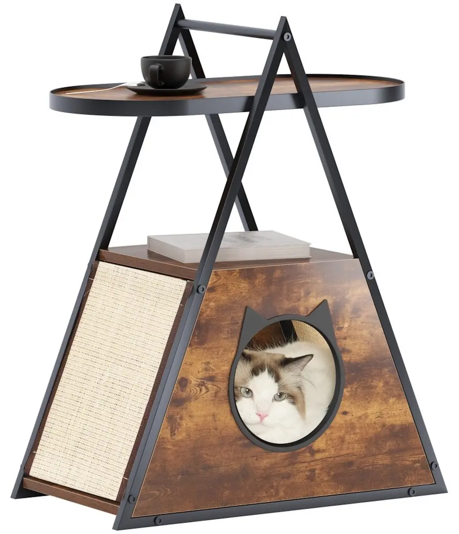 Casuta pentru pisici Costway PV10142BN (Brown)