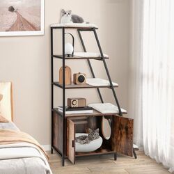 Casuta pentru pisici Costway PV10168CF (Rustic Brown) Thumb