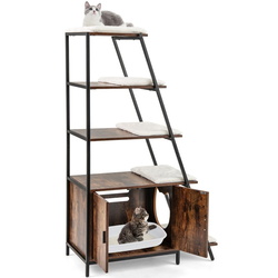 Casuta pentru pisici Costway PV10168CF (Rustic Brown)