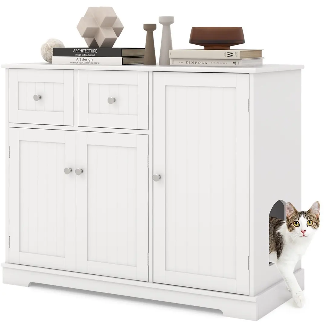 Casuta pentru pisici Costway PV10191WH (White)