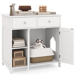 Casuta pentru pisici Costway PV10193WH (White) Thumb