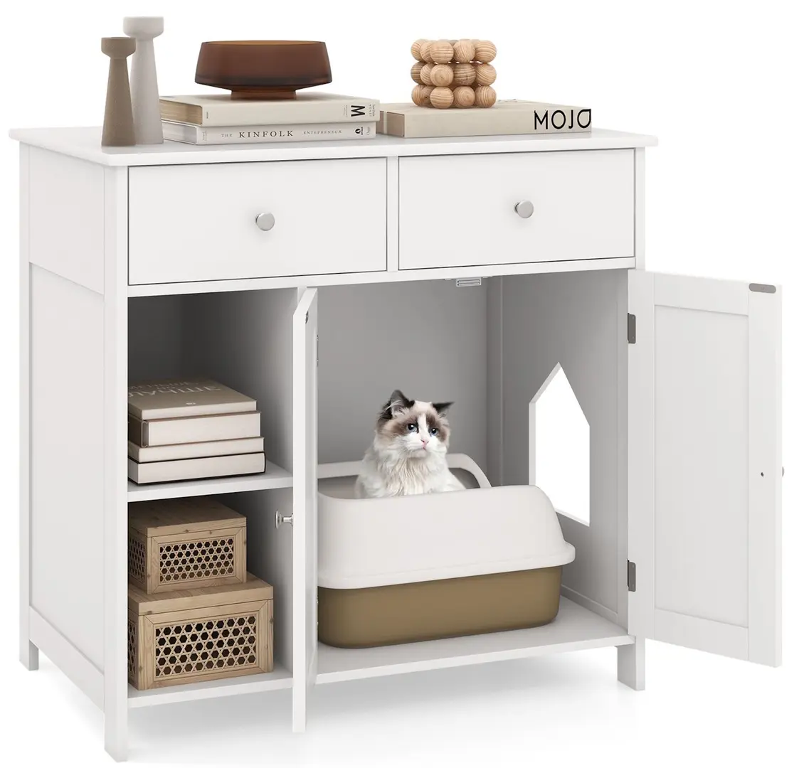 Casuta pentru pisici Costway PV10193WH (White)