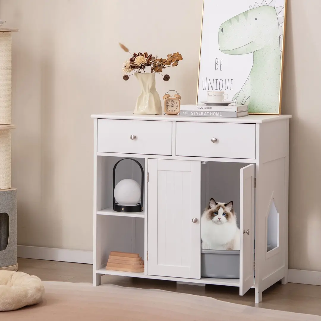 Casuta pentru pisici Costway PV10193WH (White)