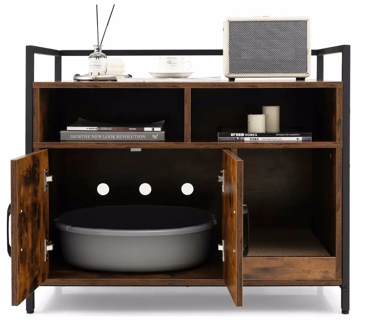 Casuta pentru pisici Costway PV10236CF (Brown)