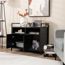 Casuta pentru pisici Costway PV10236DK (Black) Thumb