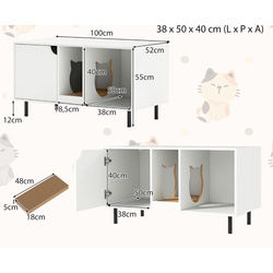 Домик для кошек Costway PV10238WH (White) Thumb