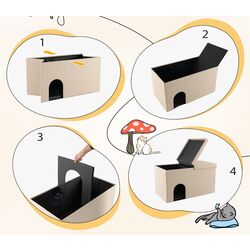 Casuta pentru pisici Costway PW10076BE (Beige) Thumb