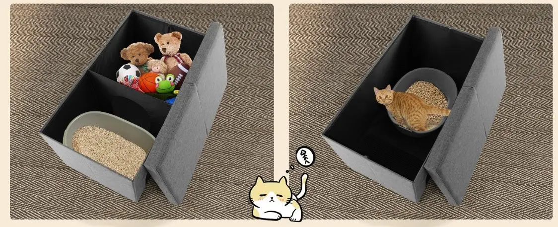 Casuta pentru pisici Costway PW10076GR (Grey)