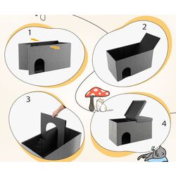 Casuta pentru pisici Costway PW10076GR (Grey) Thumb