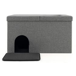 Casuta pentru pisici Costway PW10076GR (Grey)