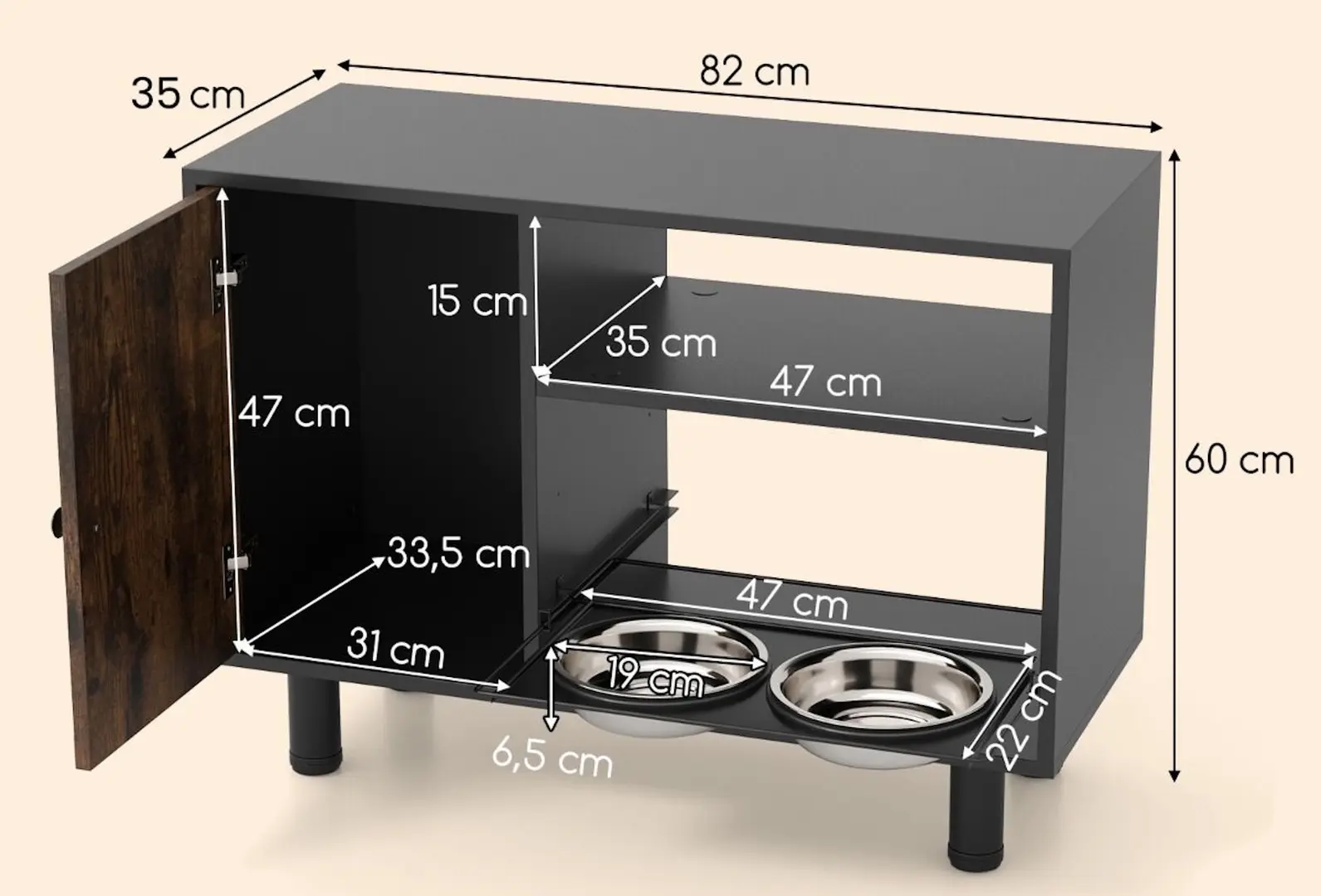 Домик для кошек PawHut PU10038BN (Brown)