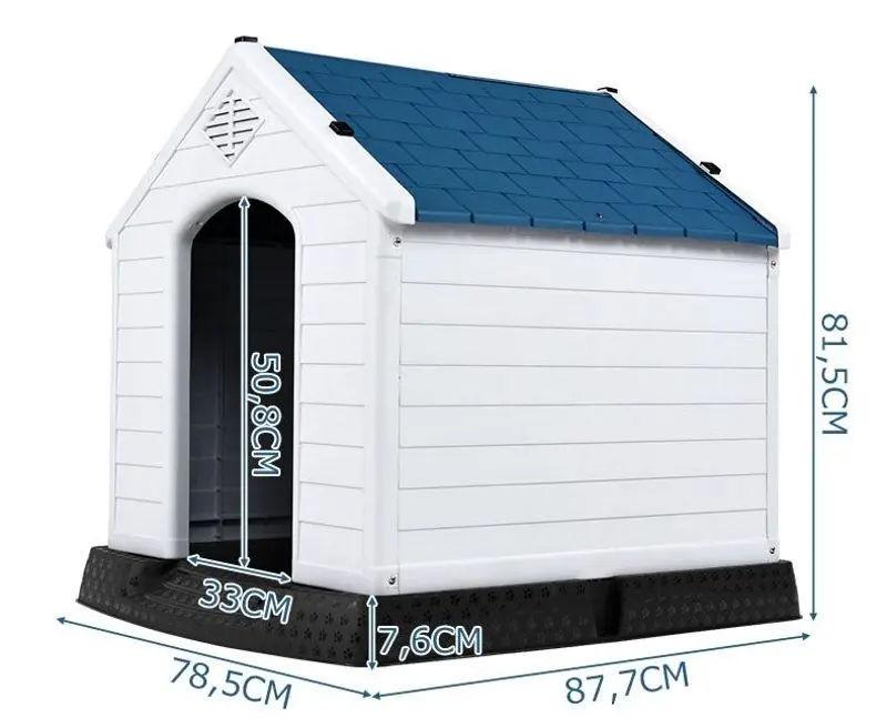 Домик для собак Costway PS7065-M (White/Blue)