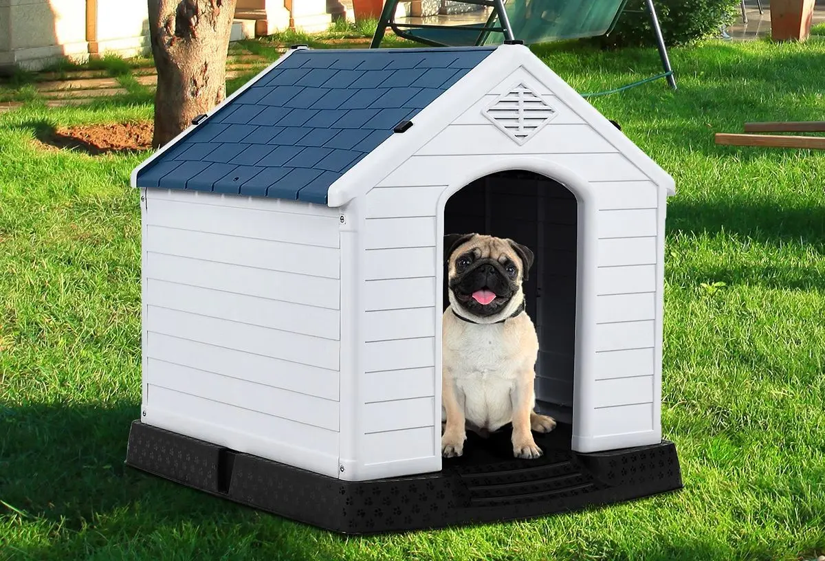 Домик для собак Costway PS7065-M (White/Blue)