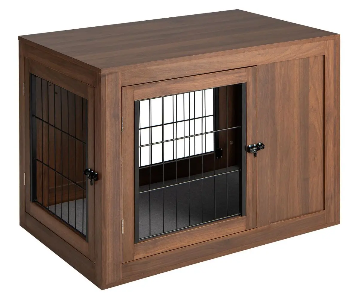 Casuta pentru caini Costway PU10017WT (Walnut)