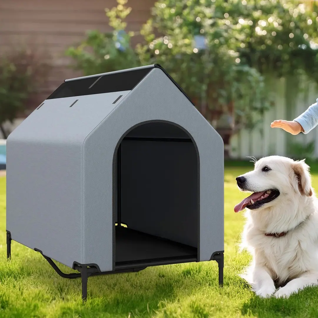 Домик для собак Costway PU10048GR (Grey/Black)